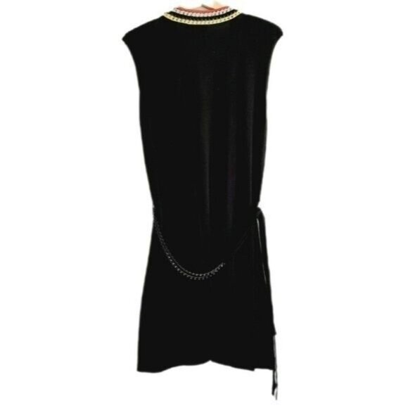 NANETTE LEPORE Crochet-Trimmed Knit Mini Dress Sz M - Picture 3 of 10